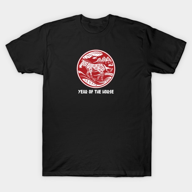 Year of the Horse T-Shirt by Peppermint Narwhal